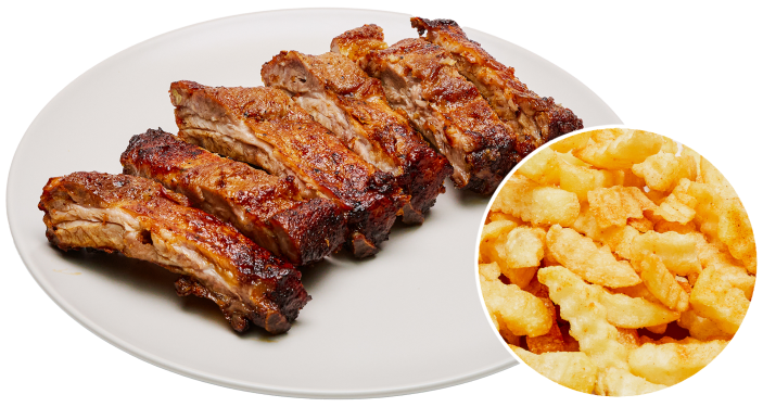 Menü 3 – Frisch gegrillte Spareribs